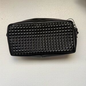 Valentino Black Studded Clutch Bag